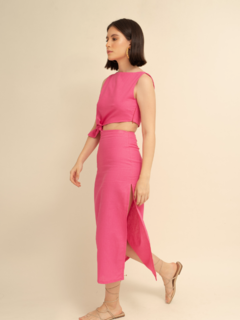 Duo Dress Hot Pink - Serial Resortwear