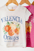 Remera Zaira estampada ORANGES - Lushka Kids