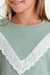Sweater Jenifer con puntilla de broderie - comprar online