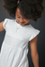 Vestido de lino lurex con lazo Amaranta en internet