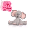 Molde de silicone Safari Elefante 3D