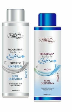 Progressiva Banho de Safira | Shampoo + Gloss 1Lt - comprar online