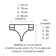 CULOTTIN LESS AMANDA CRUDO - comprar online