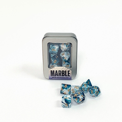 Kit de Dados: Marble - Blue White - comprar online