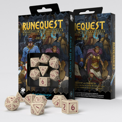 Kit de Dados: Runequest - Beige & Burgundy (Q Workshop) - comprar online