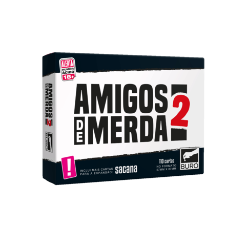 Kit Amigos De Merda 1 E 2 Buró Jogo De Cartas Português