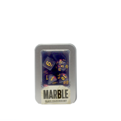 Kit de Dados: Marble - Black Wave