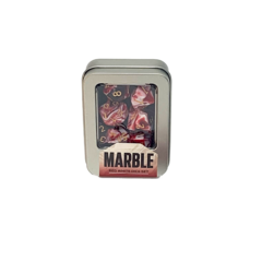 Kit de Dados: Marble - Red White