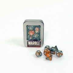 Kit de Dados: Marble - Orange Black - comprar online