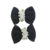 Parzinho de Bico de Pato Baby Gravatinha GR FT09 Rendada com Meio Bordado - Lacos diCecilia