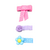 Kit 3 Hair Clips Micro Baby Margot Florzinha Fofa na internet