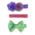 Kit 3 Hair Clips Manta Brilhos com Gravatinha GR FT09 Flores Luxo Colorido na internet