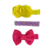 Kit 3 Hair Clips Manta Brilhos com Gravatinha GR FT09 Flores Luxo Colorido - loja online