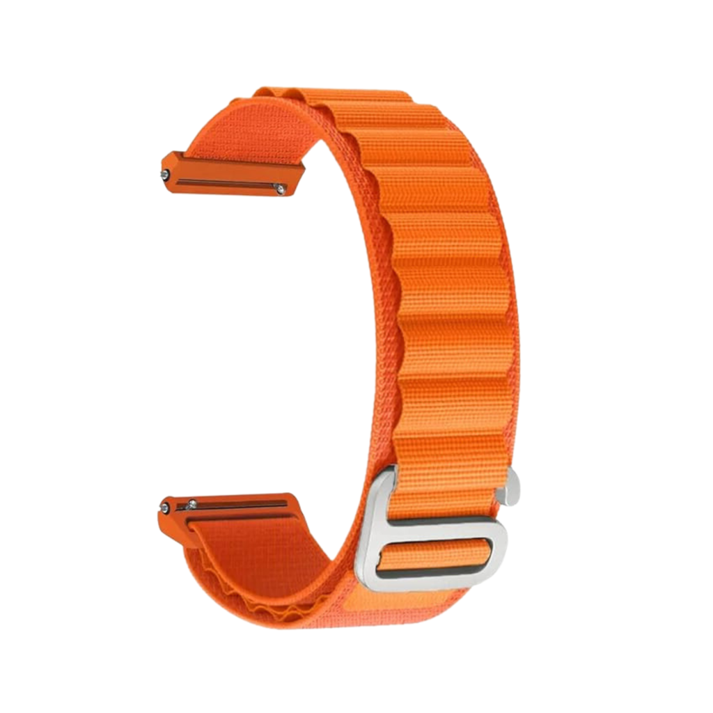 Correa plana vistosa 22mm color naranja para smartwatch Genérico