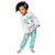 Pijama Menina 1/3 Mescla White Kyly