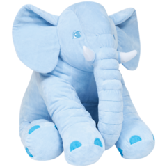 Almofada Elefante Gigante de Pelúcia Azul (3+) Buba