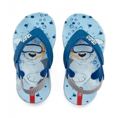 Chinelo Acqua Print 18/24 Azul BB Klin