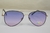  Óculos de Sol Aviador Armacao Rosê Lente Roxa Estojo Maria Chica