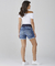 Shorts Jeans Gestante Barra Dobrada Emma Fiorezi - comprar online