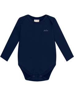 Body Cotton Menino 1/3 Azul Marinho Milon