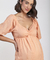 Vestido Peach com Textura Laranja Emma Fiorezi - comprar online