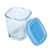 Pote de vidro para leite materno com tampa Azul 4 unidades - loja online