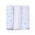 Cueiro Swaddle Estampado Vôo Branco e Azul (3 un.) Papi Soft - comprar online