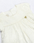 Vestido De Batizado P/1 Off White Com Bordado de flores Anjos Baby - comprar online