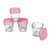 Pote de vidro para leite materno com tampa Rosa 4 unidades Clingo - Variedade para Gestante e Bebê | Qualidade | A Pílula Falhou