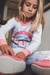 Pijama Infantil Menina Arco-Íris Estampa Brilha no Escuro (Tam 4-8) Dedeka - comprar online