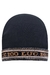 Gorro infantil em ribana canelada preto Luc.Boo