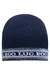 Gorro infantil em ribana canelada azul marinho Luc.Boo