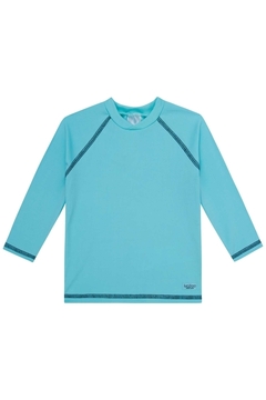 Camiseta Com Proteção UV Azul Tiffany 1/3 Luc Boo