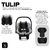 Imagem do Bebê Conforto Tulip Grafite Grey ABC Design