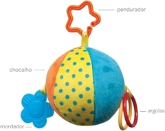 Bola Plush c/mordedor Azul Buba