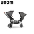 Carrinho de Bebê para Gêmeos Zoom - Asphalt Diamante - ABC Design - Variedade para Gestante e Bebê | Qualidade | A Pílula Falhou