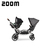 Carrinho de Bebê para Gêmeos Zoom - Asphalt Diamante - ABC Design na internet