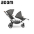 Carrinho de Bebê para Gêmeos Zoom - Asphalt Diamante - ABC Design na internet