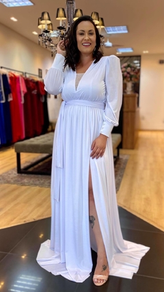 Vestido em Jersey Greta Branco Plus - loja online