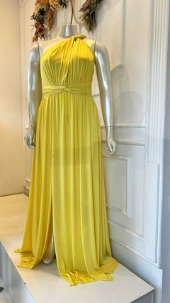 Vestido em Jersey Manu Amarelo Plus (Multiformas) - loja online