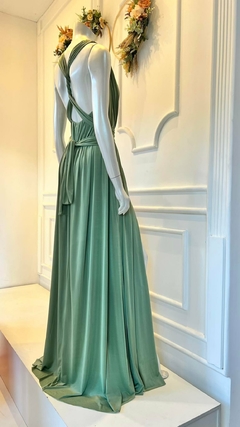 Vestido em Jersey Manu Verde Oliva (Multiformas)