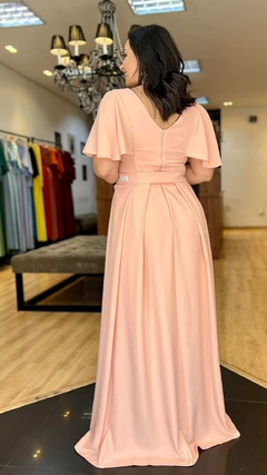 Vestido em Crepe Goya Rose Plus + Cinto Strass - comprar online