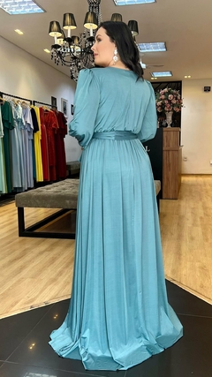 Vestido em Jersey Greta Verde Escuro Plus - comprar online