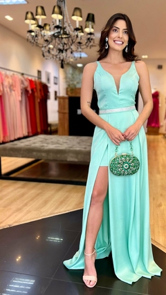 Vestido em Crepe Pieve Tiffany + Cinto Strass - comprar online