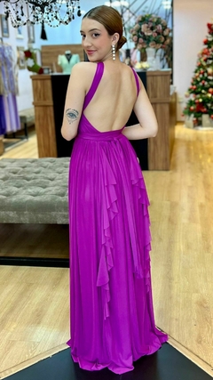 Vestido em Microtule Maithe Roxo - Babel