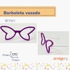 Óculos borboleta ROXO (vazado)