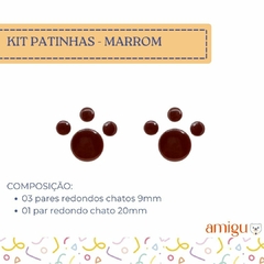 KIT PATINHAS BUBALU - MARROM