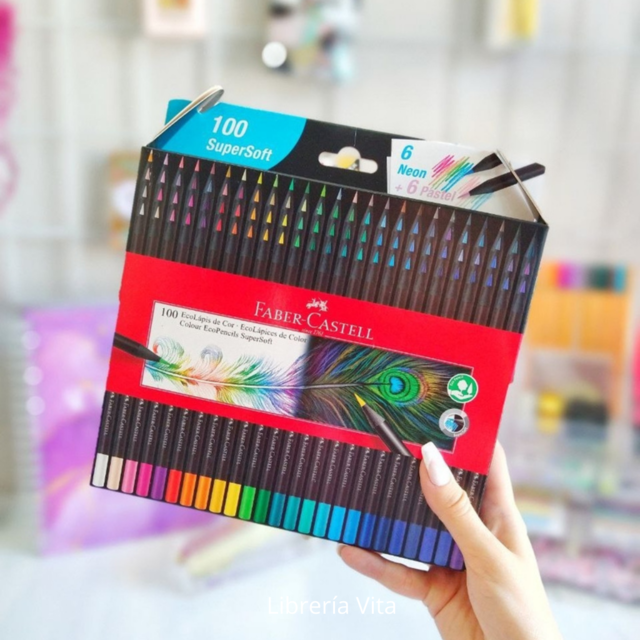 LAPICES FABER CASTELL SUPERSOFT x 100 LARGOS - Tomy