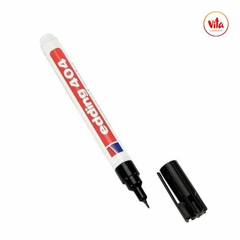 Lapicera Permanente Edding Negra 404 0.75mm