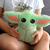 Almofada Fibra Veludo Star Wars Baby Yoda Disney - Zona Criativa - loja online